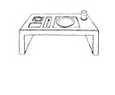 sectioned bed tray 