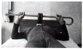 lifting with weights in center of cane