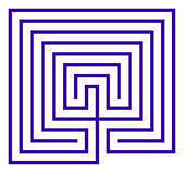 cretan square labyrinth