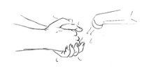 picture of hand washing